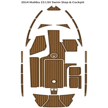 Calitatea 2014 Malibu 23 LSV Platforma de Înot Pilotaj Pad Barca Spuma EVA din lemn de Tec Punte Podea Mat