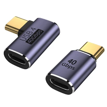 2 BUC Aliaj de Aluminiu C La USB TIP-C Adaptor 8K 60Hz USB de Tip C Adaptor 120W Încărcare Rapidă