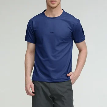 Vara Luptă Uniforme Militare tricou Drumeții T-shirt pentru Bărbați 2023 Maneci Scurte Gât O Uscare Rapidă de Sport în aer liber Bluza de Sus
