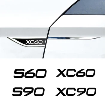 3D Metal Epoxidice Masina Lateral Apărătoare Cuțit Insigna Autocolante Emblema, Insigna Decalcomanii pentru Volvo S60, S90 XC60 XC90