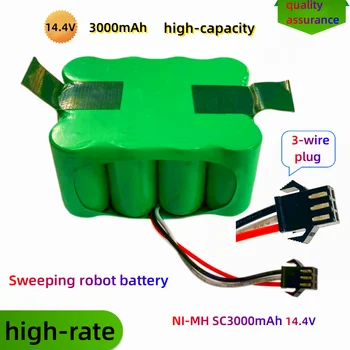 14.4 V Nichel Hidrogen Înlocuire Baterie 3000mah,Folosit Pentru Robot de Măturat strada Serie KV8,xr210,xr110,xr210a,Etc