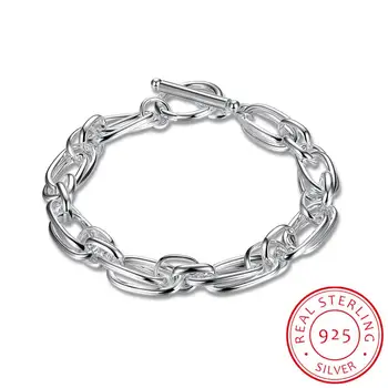 New Sosire Femei Bijuterii Argint 925 Brățară De Link-Ul Lanț Brățară En-Gros Cadou