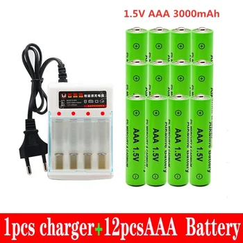 100% Noua AAA baterie de 3000 mAh reîncărcabilă baterie AAA de 1,5 V 3000 mAh Reîncărcabilă Noi Alcalinas drummey + incarcator