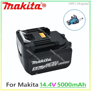 14.4 V Original Makita 5000mAh baterie Reîncărcabilă Li-ion Baterie Pentru Makita de Alimentare de 14V Instrumente de 5.0 Ah Baterii BL1460 BL1430 1415 194066-1