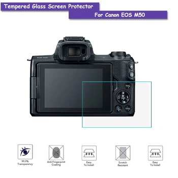 9H Temperat Pahar Ecran LCD de Protector Scut de Film pentru Canon EOS M50 Accesorii aparat de Fotografiat