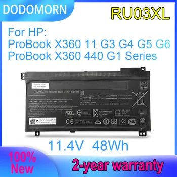 DODOMORN RU03XL Baterie Laptop Pentru HP ProBook X360 11 G3 G4 G5 G6,440 G1 Serie HSTNN-LB8K HSTNN-IB8P L12717-171 11.4 V 48Wh