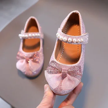 Toamna Copii Fete Pantofi Printesa Pentru Copii De Nunta Si Petrecere Fund Moale Pantofi Singur Copil Copil Din Piele Pantofi Roz De Argint
