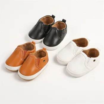 0-18M Copii Sugari Pantofi Plat Solid de Culoare din Piele PU Non-Alunecare Pantofi de Nunta Copil de Mers pe jos Pantofii Mocasini Tenisi