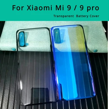 Pentru Xiaomi Mi 9 pro Full Pahar Transparent Caz Capacul Bateriei Pentru Xiaomi 9 Mi9 pro Locuințe Spate Usa Caz de Reparații Piese