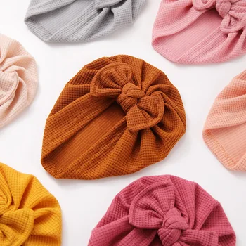 1buc Copii Fete Băieți Headwraps Drăguț Funda Mare Pălării de Culoare Solidă Moale Nou-născut Accesorii Pentru copii Tricotate Turban pentru Sugari, articole pentru acoperirea capului