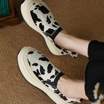 Femei Rotund Toe Pantofi Super-Plat cu Fund Mare Platforma Casual de Toamna pentru Femei de Moda Usoare Pantofi Casual Casual 2023