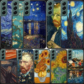 Van Gogh Pictura ulei de Telefon Pentru Samsung Galaxy S20 FE S21 Plus S22 S23 Ultra Caz S10 S10E S9 S8 S7 Edge Acoperire Silicon Moale Coq