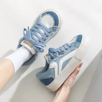 2023 Femei De Lux Adidas Noua Moda Albastru Casual Platforma De Skateboard Pantofi Confortabil Vulcanizat Doamnelor Încălțăminte