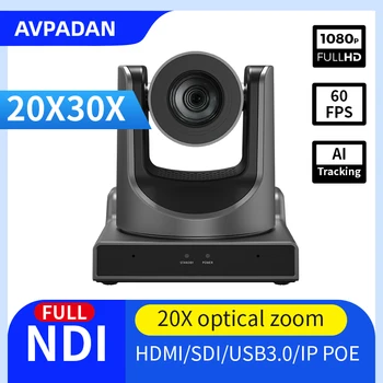 NDI camera VIDEO Ai de Urmărire Conferință Cam PTZ SDI, HDMI, USB3 IP POE Live Streaming de Difuzare Youtube Biserică