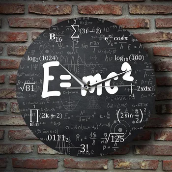 Teoria Relativității Formula Matematica Ceas De Perete Om De Stiinta Profesor De Fizică Cadou Școală Decor Sală De Clasă