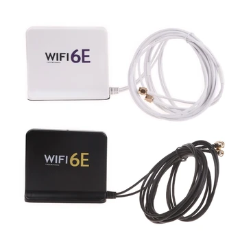 831D WiFi6E 2.4 GHz + 5 GHz + 6E Tri-Band Omnidirecțională de Interior Antena Conector SMA