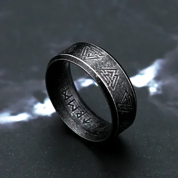 Vintage Viking Rune Inele Din Oțel Inoxidabil Pentru Barbati Nordic Inel Moda Valknut Nod Celtic Amuleta Cadouri Bijuterii Dropshipping